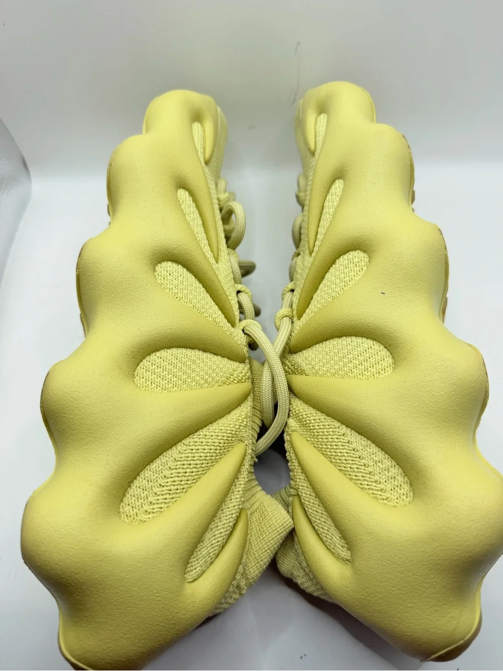 adidas Yeezy Knit Sneaker in Pale Yellow